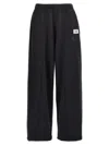 Mm6 Maison Margiela Mm6 By Maison Margiela Brushed Cotton Joggers With Adjustable Drawstring In Black