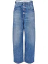 Mm6 Maison Margiela Mm6 By Maison Margiela Button-up Straight Jeans In Blue