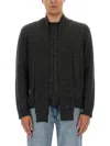 Mm6 Maison Margiela Mm6 By Maison Margiela Button-up Wool Cardigan With Shawl Collar In Black