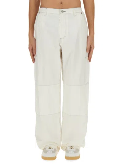 Mm6 Maison Margiela Mm6 By Maison Margiela Cotton Canvas Pants In White