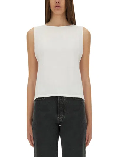 Mm6 Maison Margiela Mm6 By Maison Margiela Cotton Tank Top In White