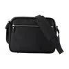Mm6 Maison Margiela Textured Leather Messenger Bag In Black