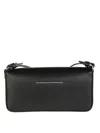 Mm6 Maison Margiela Mm6 By Maison Margiela Crossbody Bag With Design And Adjustable Strap In Black