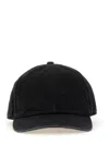 Mm6 Maison Margiela Mm6 By Maison Margiela Curved Brim Baseball Cap With Subtle Logo In Black