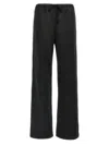 Mm6 Maison Margiela Trousers With Elastic Waistband And Back Pocket In Black