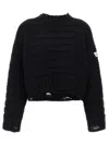 Mm6 Maison Margiela Mm6 By Maison Margiela Distressed Wool Sweater