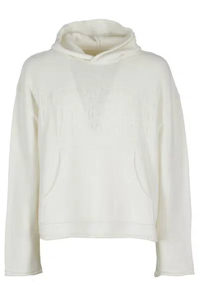 Mm6 Maison Margiela Jersey With Logo In White