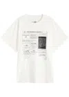 Mm6 Maison Margiela White T-shirt With Journalistic Print In White
