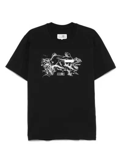Mm6 Maison Margiela Graphic-print T-shirt In Multicolor