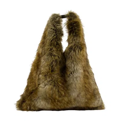 Mm6 Maison Margiela Mm6 By Maison Margiela Japanese Classic Shoulder Bag - Synthetic - Green In Brown