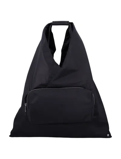 Mm6 Maison Margiela Mm6 By Maison Margiela Japanese Pocket Handbag With Zippered Front In Black