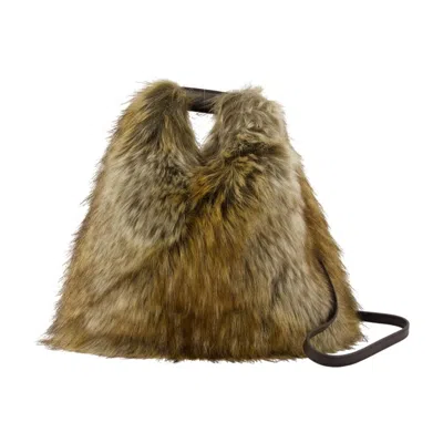 Mm6 Maison Margiela Mm6 By Maison Margiela Japanese Shoulder Bag - Synthetic - Beige/green In Brown