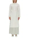 Mm6 Maison Margiela Numbers-motif Long T-shirt In White
