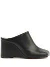 Mm6 Maison Margiela Mm6 By Maison Margiela Leather Mules In Black