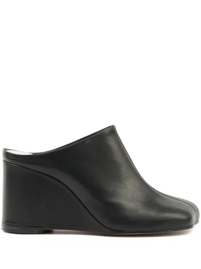Mm6 Maison Margiela Mm6 By Maison Margiela Leather Mules In Black