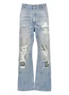 Mm6 Maison Margiela Mm6 By Maison Margiela Light Blue Cotton Jeans In Blue