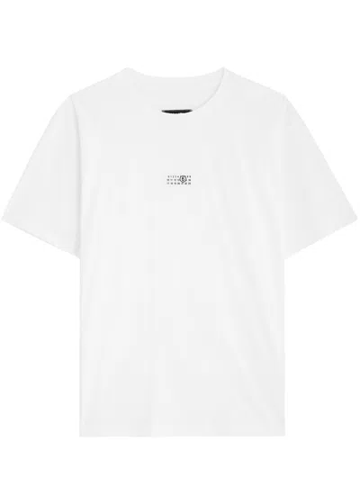 Mm6 Maison Margiela Mm6 By Maison Margiela Minimalist Logo Short Sleeve T-shirt In White