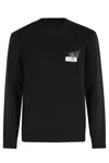 Mm6 Maison Margiela Mm6 By Maison Margiela Long Sleeve Crewneck Sweater In Black