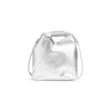Mm6 Maison Margiela Mm6 By Maison Margiela Metallic Leather Shoulder Bag With Folded Design