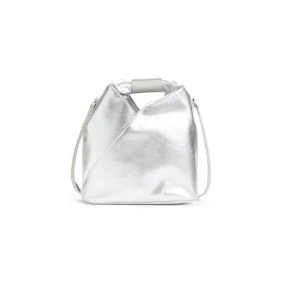 Mm6 Maison Margiela Mm6 By Maison Margiela Metallic Leather Shoulder Bag With Folded Design