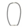Mm6 Maison Margiela Mm6 By Maison Margiela Minimal Logo Id Tag Necklace - Metal - Silver