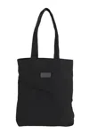 Mm6 Maison Margiela Mm6 By Maison Margiela Minimalist Black Cotton Tote Bag With Double Handles In Black