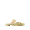 Mm6 Maison Margiela Khaki Satin Ballerina Mules In Green