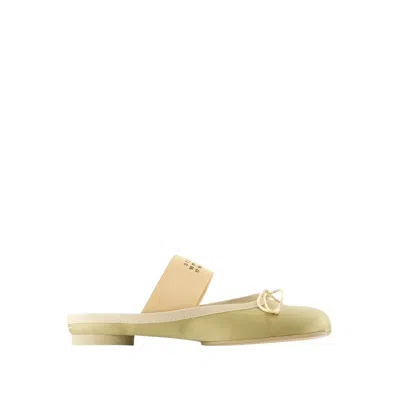 MM6 MAISON MARGIELA MM6 BY MAISON MARGIELA MULES WITH DECORATIVE BOW DETAIL