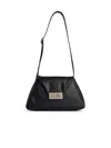 Mm6 Maison Margiela Mm6 By Maison Margiela Numeric Medium Soft Crossbody - Leather - Black In Black
