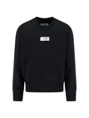 Mm6 Maison Margiela Numeric Crew Neck Sweatshirt In Black