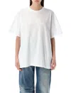 Mm6 Maison Margiela Mm6 By Maison Margiela Numeric Logo T-shirt In White