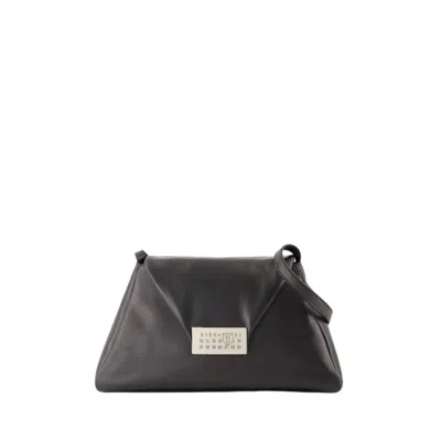MM6 MAISON MARGIELA MM6 BY MAISON MARGIELA NUMERIC MEDIUM SOFT CROSSBODY - LEATHER - BLACK