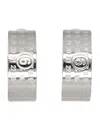 Mm6 Maison Margiela Mm6 By Maison Margiela Numeric Minimal Signature Hoop Earrings In Silver