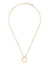 Mm6 Maison Margiela Mm6 By Maison Margiela Numeric Minimal Signature Necklace In Gold