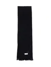 Mm6 Maison Margiela Mm6 By Maison Margiela "numeric" Scarf – Black In Black