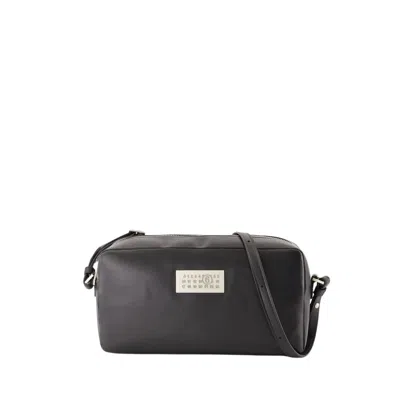 MM6 MAISON MARGIELA MM6 BY MAISON MARGIELA NUMERIC SOFT CROSSBODY - LEATHER - BLACK
