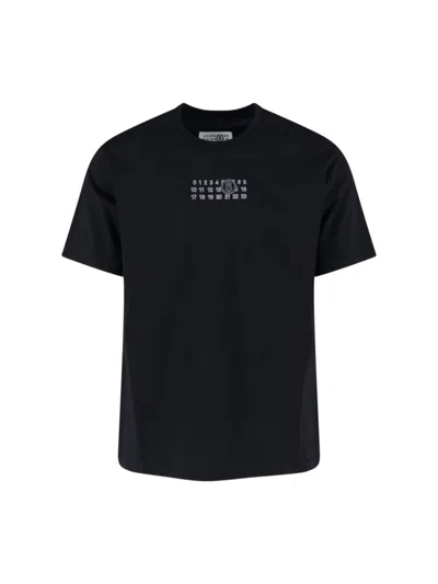 Mm6 Maison Margiela Mm6 By Maison Margiela "numeric" T-shirt Black
