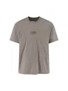 Mm6 Maison Margiela Mm6 By Maison Margiela Relaxed-fit Cotton T-shirt With Logo Patch In Gray