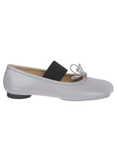 Mm6 Maison Margiela Mm6 By Maison Margiela Ovine Leather Ballet Shoe In White