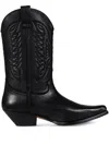 Mm6 Maison Margiela Mm6 By Maison Margiela Pointed Toe High Shaft Black Boots In Black