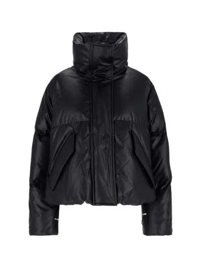 MM6 MAISON MARGIELA MM6 BY MAISON MARGIELA 'PUFFER' ZIP JACKET – BLACK