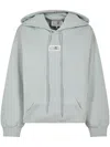 Mm6 Maison Margiela Mm6 By Maison Margiela Relaxed-fit Hooded Sweatshirt With Kangaroo Pocket In Blue