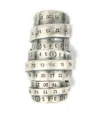 Mm6 Maison Margiela Mm6 By Maison Margiela Signautre Numbers Motif Ring In Metallic
