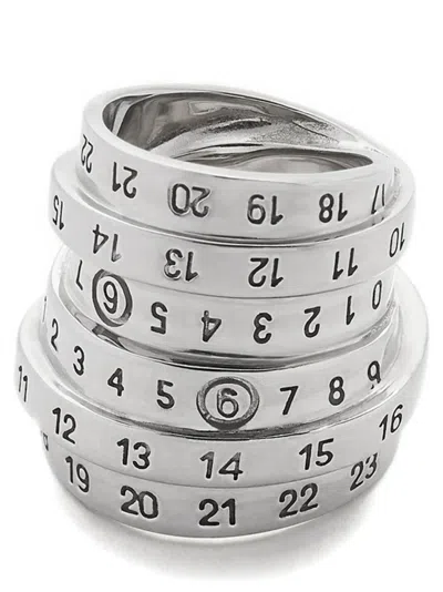 Mm6 Maison Margiela Mm6 By Maison Margiela Silver Logo Ring