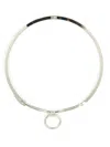 Mm6 Maison Margiela Mm6 By Maison Margiela Minimalist Silver-tone Choker Necklace