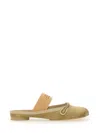 Mm6 Maison Margiela Mm6 By Maison Margiela Slip-on Ballerina Shoes With Decorative Bow In Neutrals