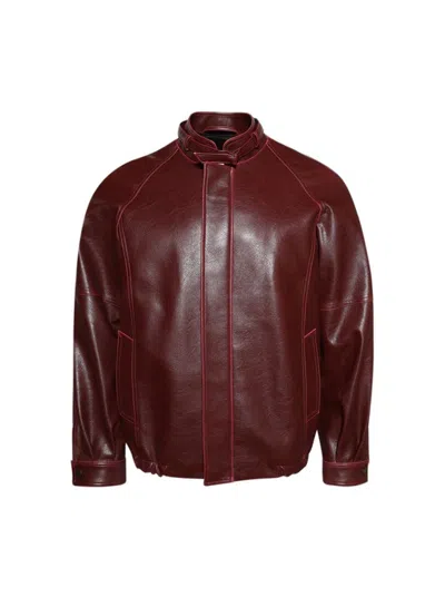 Mm6 Maison Margiela Mm6 By Maison Margiela Sports Jacket Burgundy
