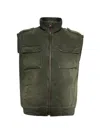 Mm6 Maison Margiela Mm6 By Maison Margiela Stand Collar Sleeveless Vest With Functional Pockets In Gray