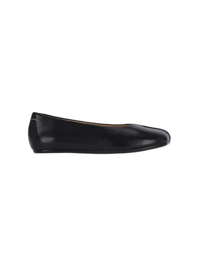 MM6 MAISON MARGIELA MM6 BY MAISON MARGIELA "STITCH-OUT" BALLERINAS BLACK