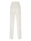 Mm6 Maison Margiela Mm6 By Maison Margiela Straight Trousers – White